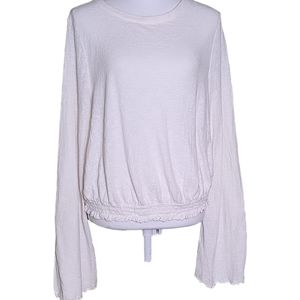 Madewell Vanilla Texture Cotton Top size L